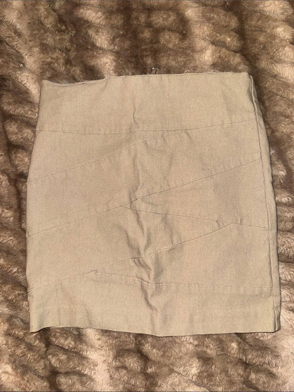 Charlotte Russe Beige Mini Skirt